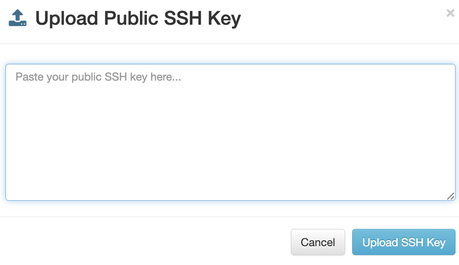 Paste SSH Key