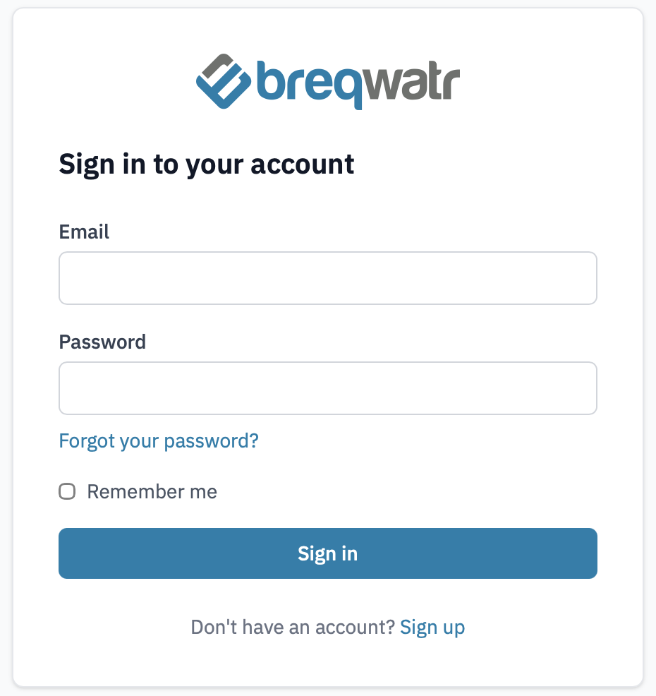 Sign-in page with the Sign up link highlighted.