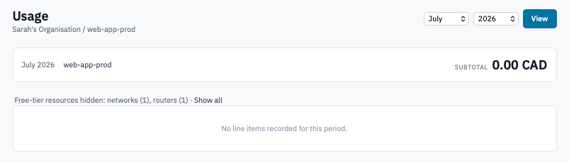Billing Details Filled