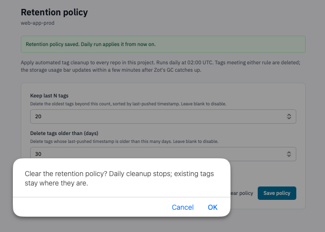Retention Policy