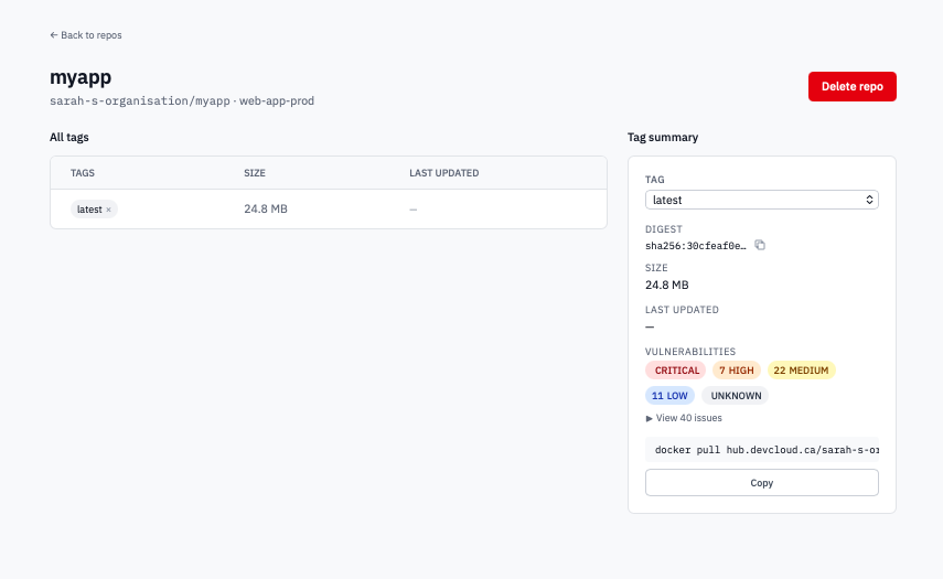 Inspect Repos