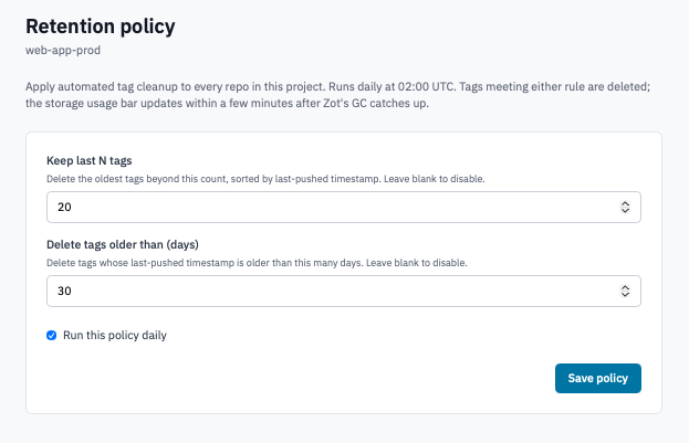 Retention Policy