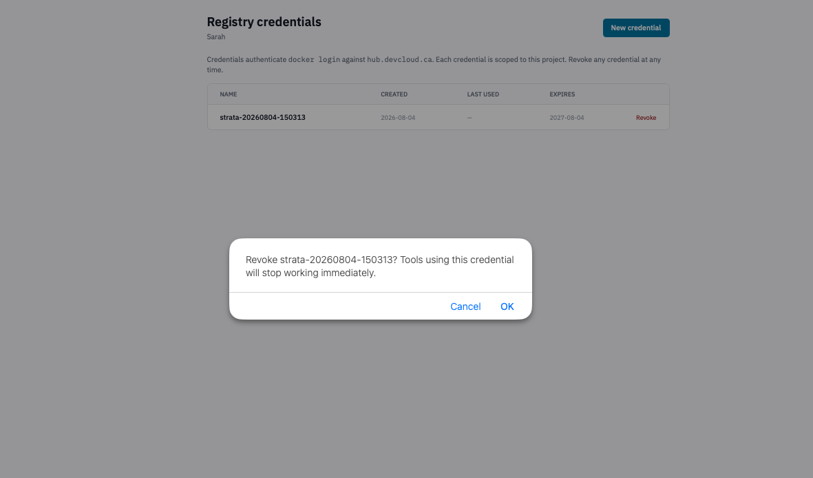 Revoke Credentials
