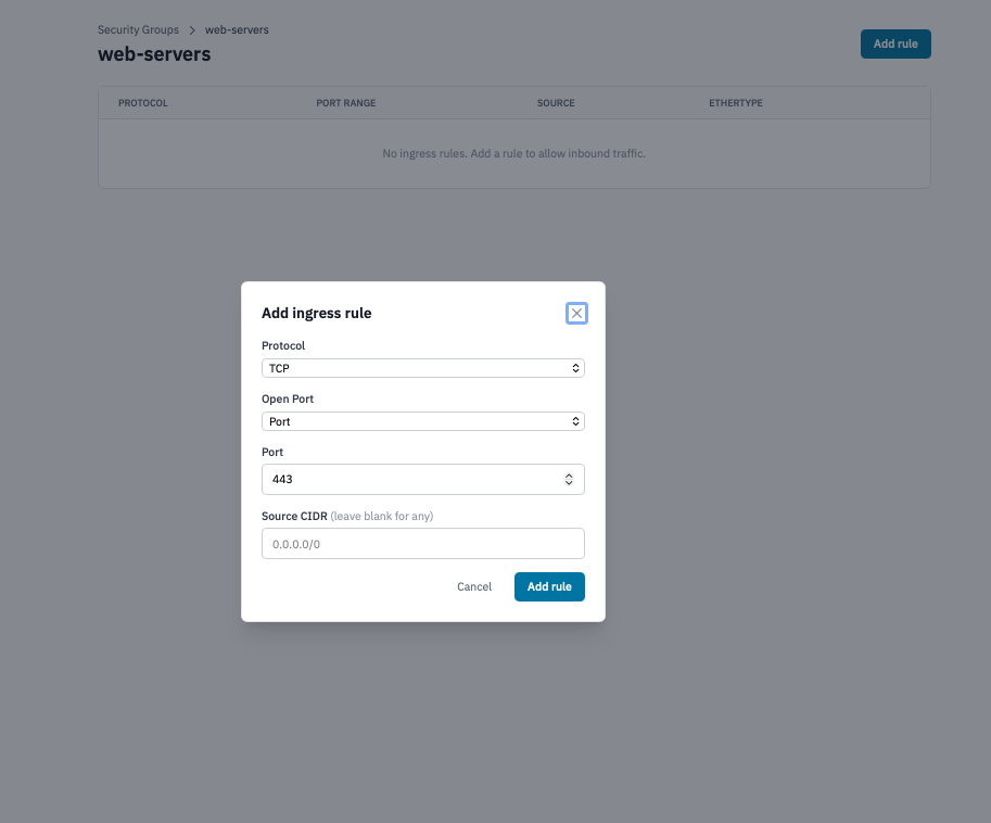 Create Security Group