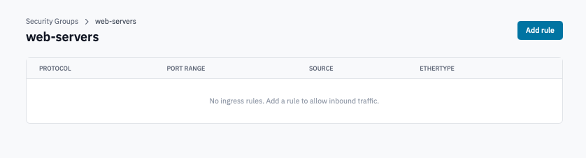 Create Security Group