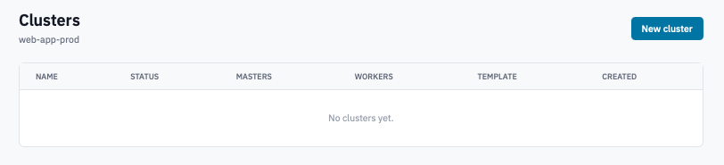 New Cluster