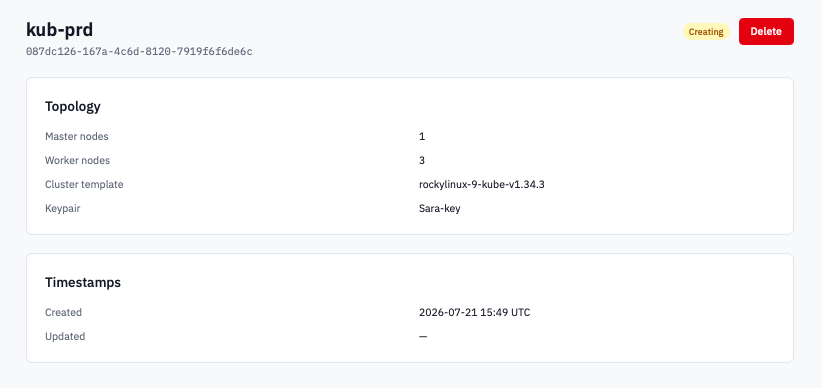 Creating Cluster
