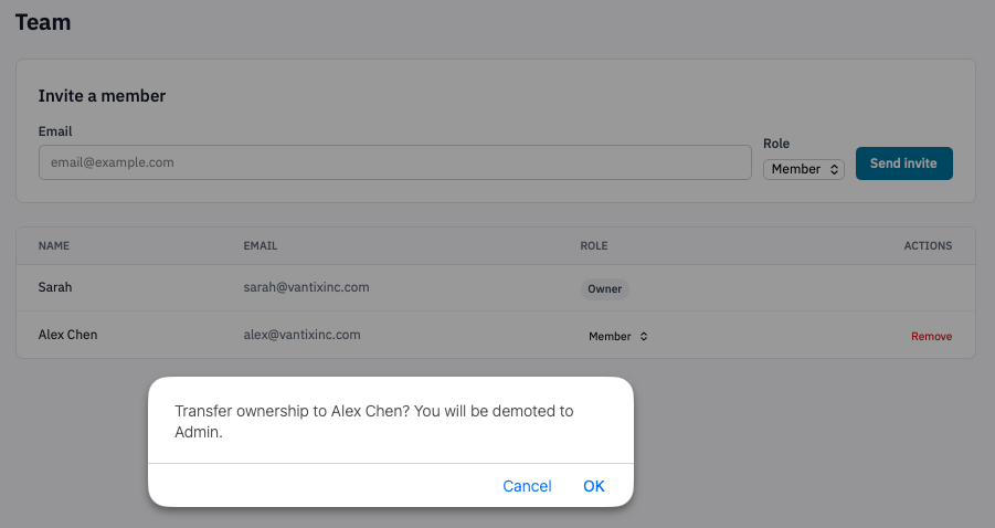Manage User Roles