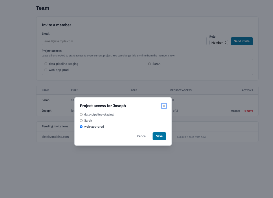 Manage User Roles