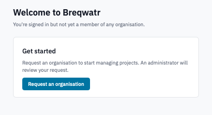Request Organisation