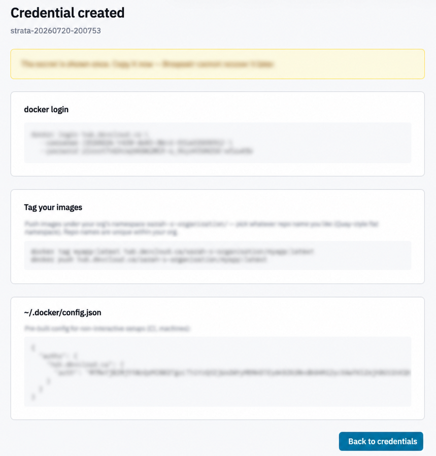 Registry Credentials